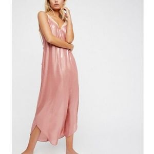 Intimately Shiny Rose pink dress slip free people